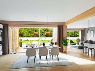 Fertighaus Bungalow Atrium von Vario-Haus - Deutschland Schlüsselfertig ab 447810€, Cubushaus Innenansicht 1
