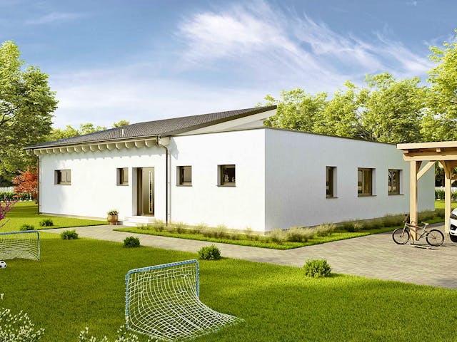 Fertighaus Bungalow Avant von Vario-Haus - Deutschland Schlüsselfertig ab 473900€, Bungalow Außenansicht 1
