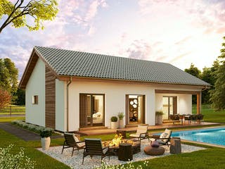 Fertighaus Bungalow Compact Small von Vario-Haus - Deutschland Schlüsselfertig ab 314280€, Bungalow Außenansicht 3