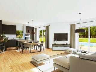 Fertighaus Bungalow Compact Small von Vario-Haus - Deutschland Schlüsselfertig ab 314280€, Bungalow Innenansicht 1