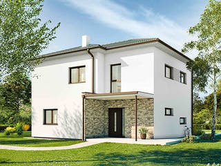 Fertighaus New Design Esprit LARGE von Vario-Haus - Deutschland Schlüsselfertig ab 477060€, Stadtvilla Außenansicht 2