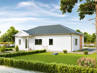 Fertighaus Family Compact von Vario-Haus - Deutschland Schlüsselfertig ab 336890€, Bungalow Außenansicht 1