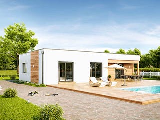 Fertighaus Family Compact von Vario-Haus - Österreich Schlüsselfertig ab 301480€, Bungalow Außenansicht 4