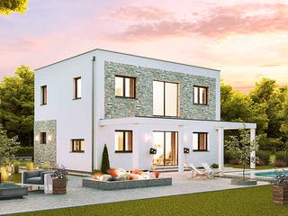 Fertighaus Family Flex von Vario-Haus - Österreich Schlüsselfertig ab 332880€, Cubushaus Außenansicht 3