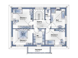 Fertighaus Family Life von Vario-Haus - Österreich Schlüsselfertig ab 392910€, Stadtvilla Grundriss 2