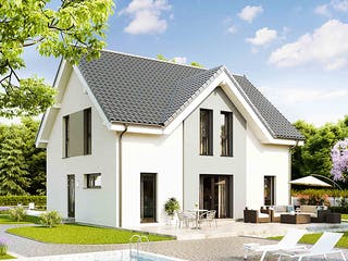 Fertighaus Family Open von Vario-Haus - Deutschland Schlüsselfertig ab 391970€, Satteldach-Klassiker Außenansicht 2