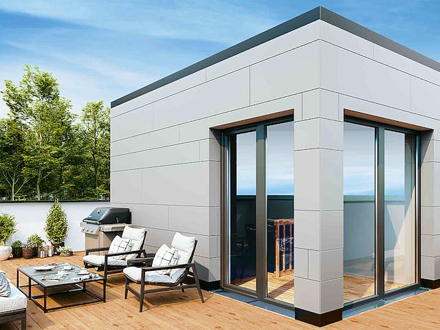 Fertighaus New Design Sky View von Vario-Haus - Österreich Schlüsselfertig ab 392740€, Cubushaus Außenansicht 4