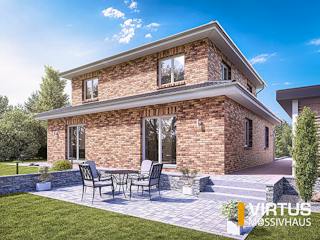 Massivhaus Toskanavilla V180 von Virtus Massivhaus Schlüsselfertig ab 289900€, Stadtvilla Außenansicht 1