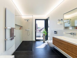 Fertighaus Mehrgenerationenhaus mit 4 Mietwohnungen von WeberHaus - Mehrfamilienhäuser, Cubushaus Innenansicht 7