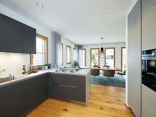 Fertighaus Ausstellungshaus Fellbach Stadtvilla von WeberHaus Schlüsselfertig ab 525000€, Stadtvilla Innenansicht 6