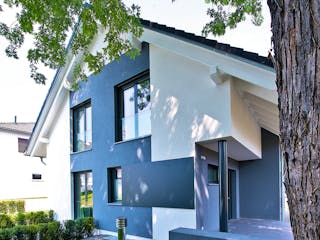 Fertighaus Ausstellungshaus Fellbach generation5.5 300 von WeberHaus Schlüsselfertig ab 363850€, Außenansicht 4