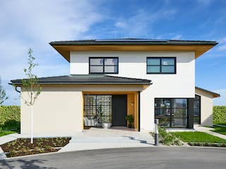 Fertighaus Ausstellungshaus Kappel-Grafenhausen von WeberHaus Schlüsselfertig ab 670000€, Stadtvilla Außenansicht 1