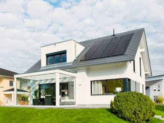 Fertighaus Ausstellungshaus Mannheim Balance 250 von WeberHaus Schlüsselfertig ab 410000€, Außenansicht 2