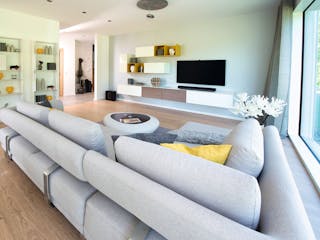 Fertighaus Ausstellungshaus Rheinau-Linx CityLife 700 von WeberHaus Schlüsselfertig ab 405000€, Cubushaus Innenansicht 1