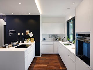 Fertighaus Ausstellungshaus Rheinau-Linx Jubiläumshaus von WeberHaus Schlüsselfertig ab 695000€, Pultdachhaus Innenansicht 4