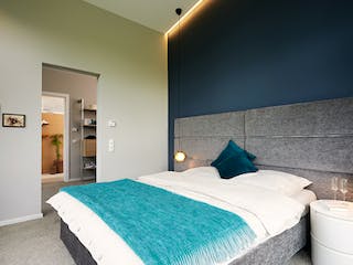 Fertighaus Ausstellungshaus Rheinau-Linx Jubiläumshaus von WeberHaus Schlüsselfertig ab 695000€, Pultdachhaus Innenansicht 7