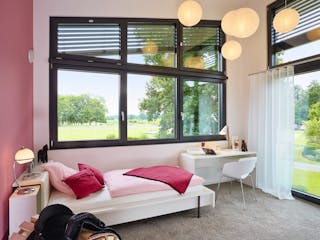 Fertighaus Ausstellungshaus Rheinau-Linx Jubiläumshaus von WeberHaus Schlüsselfertig ab 695000€, Pultdachhaus Innenansicht 10