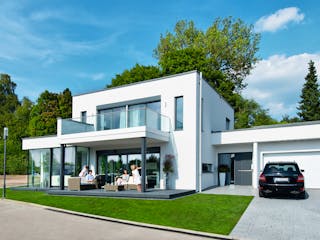 Fertighaus Ausstellungshaus Villingen-Schwenningen von WeberHaus Schlüsselfertig ab 600000€, Cubushaus Außenansicht 1