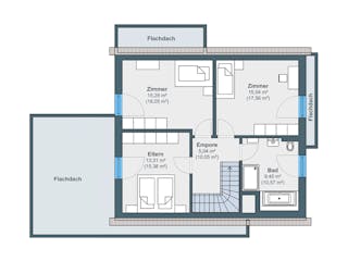 Fertighaus Ausstellungshaus Wenden generation5.5 110 von WeberHaus Schlüsselfertig ab 373000€, Grundriss 2