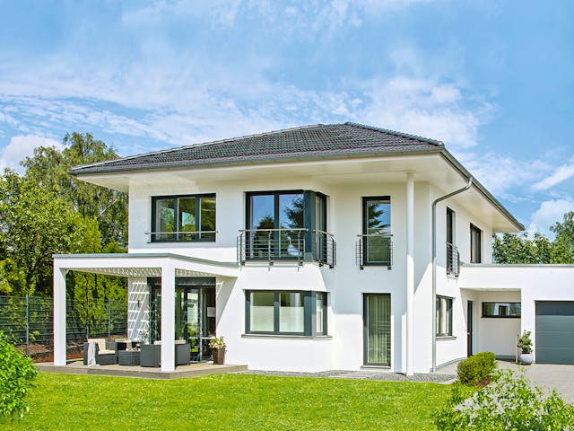 Fertighaus Ausstellungshaus Wuppertal CityLife 250 von WeberHaus Schlüsselfertig ab 595000€, Stadtvilla Außenansicht 1 Fertighaus Ausstellungshaus Wuppertal CityLife 250 von WeberHaus Schlüsselfertig ab 595000€, Stadtvilla Außenansicht 1