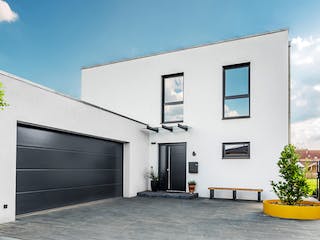 Fertighaus Kundenhaus Klee - CityLife 450 von WeberHaus Schlüsselfertig ab 420660€, Cubushaus Außenansicht 2