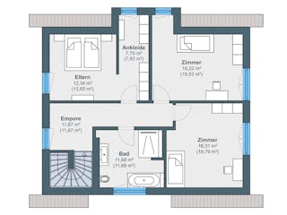 Fertighaus Kundenhaus Jungmann - generation5.5 Haus 200 von WeberHaus Schlüsselfertig ab 361500€, Grundriss 2
