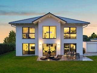 Fertighaus Kundenhaus Karg von WeberHaus Schlüsselfertig ab 525000€, Stadtvilla Außenansicht 1