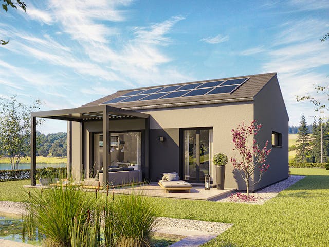 Fertighaus newLife Bungalow von WeberHaus Schlüsselfertig ab 222900€, Bungalow Außenansicht 1