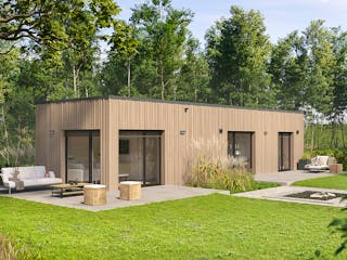 Fertighaus Option Bungalow von WeberHaus Schlüsselfertig ab 189000€, Bungalow Außenansicht 1
