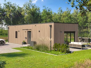 Fertighaus Option Bungalow von WeberHaus Schlüsselfertig ab 189000€, Bungalow Außenansicht 2