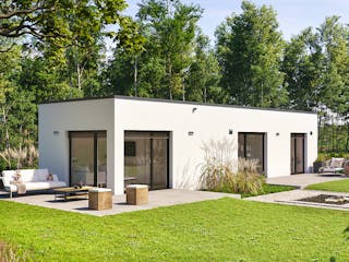 Fertighaus Option Bungalow von WeberHaus Schlüsselfertig ab 189000€, Bungalow Außenansicht 3