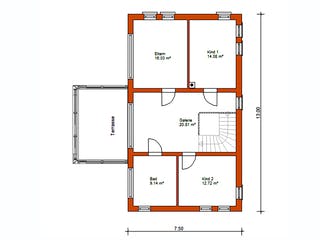 Massivhaus Stadtvilla 326 von WEIOTT-Massiv-Haus, Stadtvilla Grundriss 2