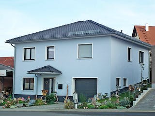 Massivhaus Stadtvilla 352 von WEIOTT-Massiv-Haus, Stadtvilla Außenansicht 1