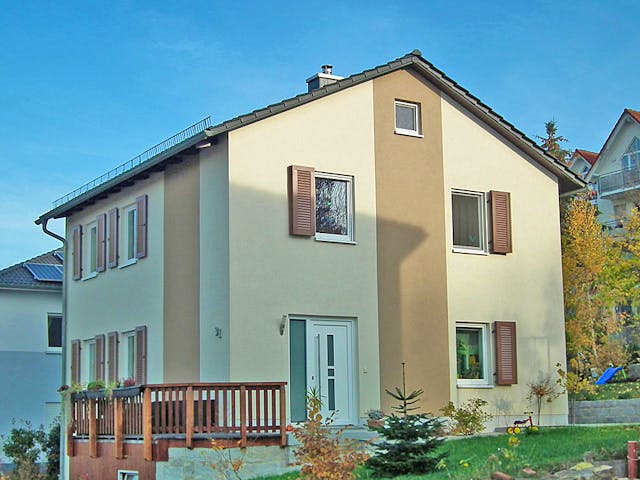 Massivhaus Stadtvilla 372 von WEIOTT-Massiv-Haus, Stadtvilla Außenansicht 1 Massivhaus Stadtvilla 372 von WEIOTT-Massiv-Haus, Stadtvilla Außenansicht 1