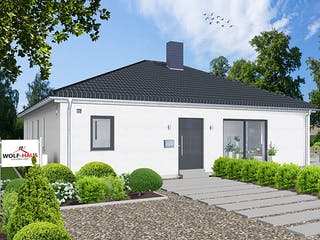 Fertighaus EDITION B 128.2 von WOLF-HAUS Schlüsselfertig ab 355913€, Bungalow Außenansicht 2