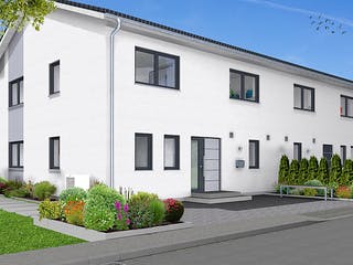 Fertighaus EDITION D 133/134 von WOLF-HAUS Schlüsselfertig ab 401842€, Satteldach-Klassiker Außenansicht 1