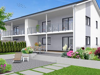 Fertighaus EDITION D 133/134 von WOLF-HAUS Schlüsselfertig ab 401842€, Satteldach-Klassiker Außenansicht 2