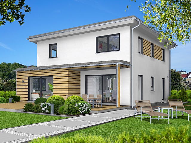 Fertighaus EDITION S 150 von Wolf-Haus Schlüsselfertig ab 465336€, Stadtvilla Außenansicht 1