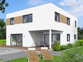 Fertighaus EDITION S 161 von WOLF-HAUS Schlüsselfertig ab 461646€, Cubushaus Außenansicht 2