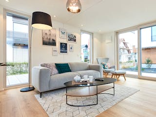 Fertighaus Musterhaus Fellbach – Kompaktmodul von Wolf System, Bungalow Innenansicht 1