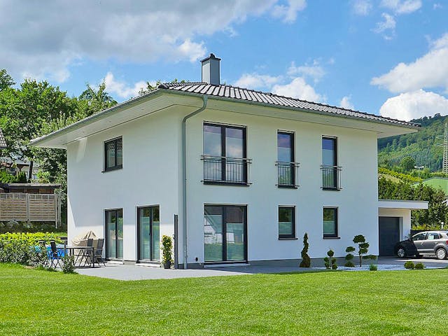 Fertighaus Haus Bültmann von Wiese und Heckmann, Stadtvilla Außenansicht 1