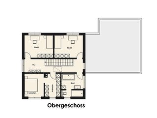 Fertighaus Haus Bültmann von Wiese und Heckmann, Stadtvilla Grundriss 2