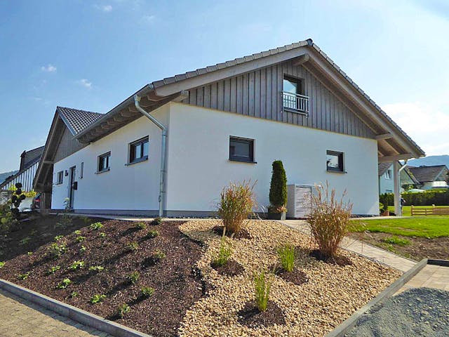 Fertighaus Haus Kissel von Wiese und Heckmann, Bungalow Außenansicht 1