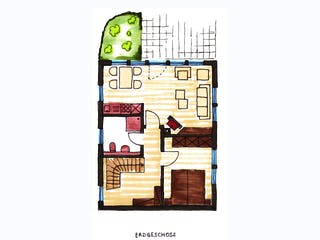 Fertighaus Haus Müller von Wiese und Heckmann, Satteldach-Klassiker Grundriss 1