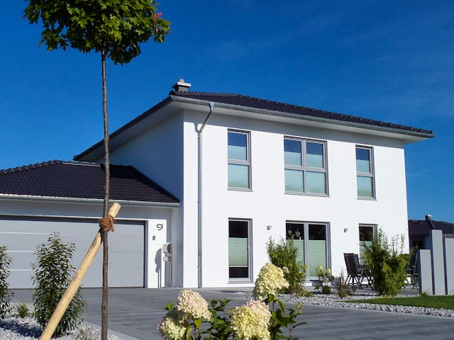 Fertighaus Mediol von Fingerhut Haus Schlüsselfertig ab 431712€, Stadtvilla Außenansicht 1