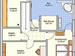 Fertighaus Mediol von Fingerhut Haus Schlüsselfertig ab 429063€, Stadtvilla Grundriss 2